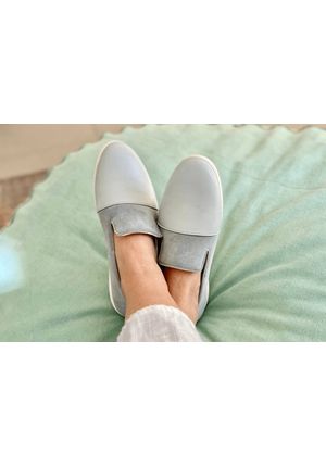 Blue / Grey Loafers